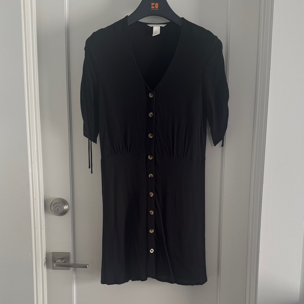 H&M Deep Navy Button-up Dress - US6